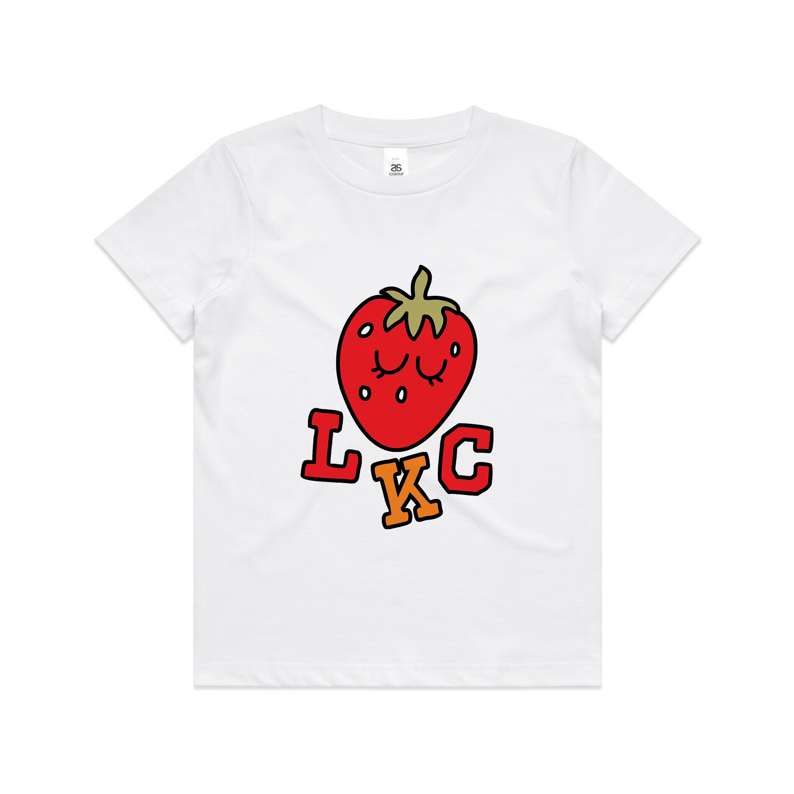 Strawberry Kids Tee by Lonely Kids Club. All clothing from our T-shirts to our shorts and hoodies are ethically made, and printed packed and shipped from Sydney.