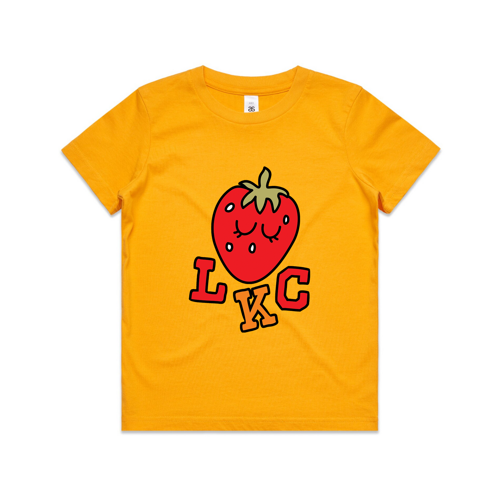 Strawberry Kids Tee by Lonely Kids Club. All clothing from our T-shirts to our shorts and hoodies are ethically made, and printed packed and shipped from Sydney.