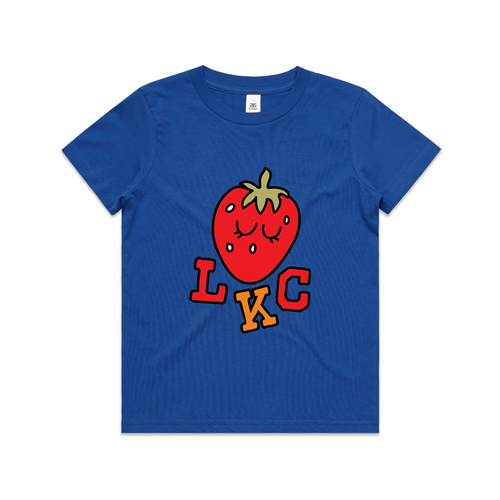 Strawberry Kids Tee by Lonely Kids Club. All clothing from our T-shirts to our shorts and hoodies are ethically made, and printed packed and shipped from Sydney.