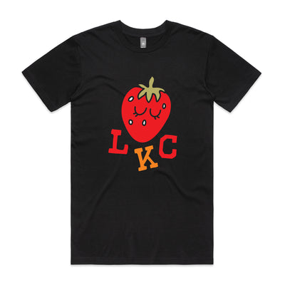 Strawberry Tee by Lonely Kids Club. All clothing from our T-shirts to our shorts and hoodies are ethically made, and printed packed and shipped from Sydney.