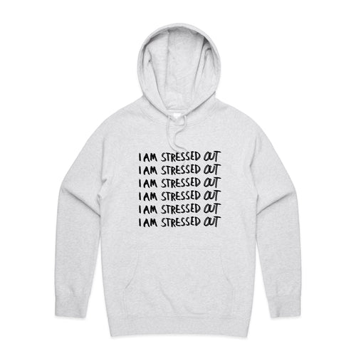 Stressed Out Hoodie by Lonely Kids Club. All clothing from our T-shirts to our shorts and hoodies are ethically made, and printed packed and shipped from Sydney.