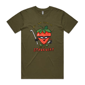 Strobbery Tee by Lonely Kids Club. All clothing from our T-shirts to our shorts and hoodies are ethically made, and printed packed and shipped from Sydney.