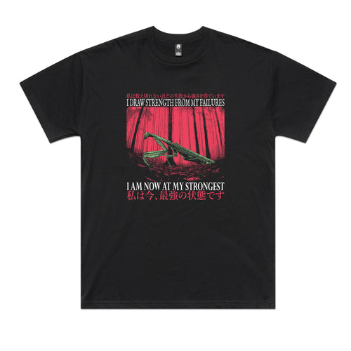 At My Strongest Tee by Lonely Kids Club. All clothing from our T-shirts to our shorts and hoodies are ethically made, and printed packed and shipped from Sydney.