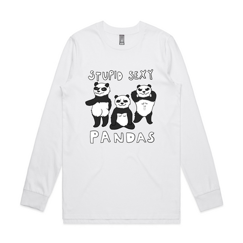 Stupid Sexy Pandas Tee by Lonely Kids Club. All clothing from our T-shirts to our shorts and hoodies are ethically made, and printed packed and shipped from Sydney.