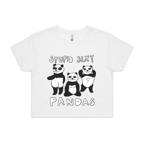 Stupid Sexy Pandas Tee by Lonely Kids Club. All clothing from our T-shirts to our shorts and hoodies are ethically made, and printed packed and shipped from Sydney.