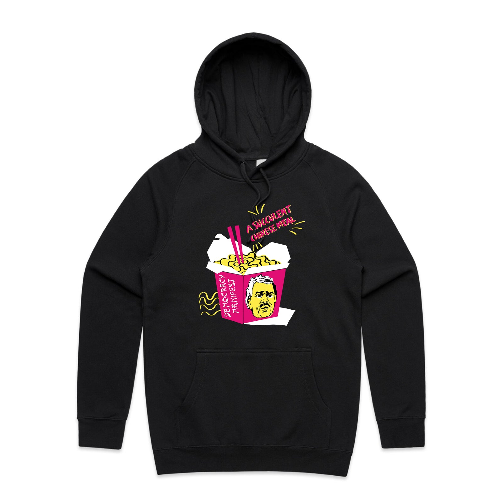 Succulent Chinese Meal Hoodie by Lonely Kids Club. All clothing from our T-shirts to our shorts and hoodies are ethically made, and printed packed and shipped from Sydney.