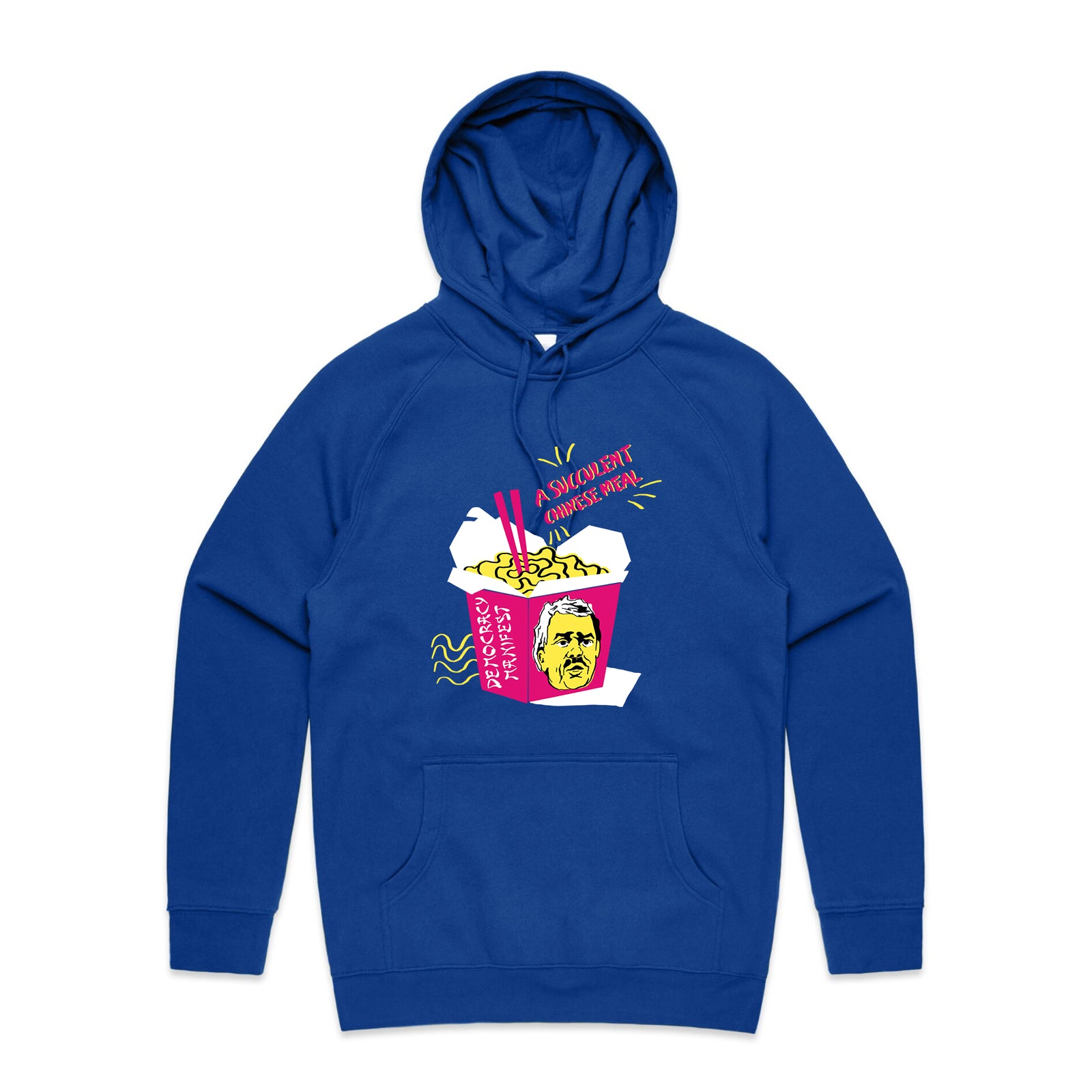 Succulent Chinese Meal Hoodie by Lonely Kids Club. All clothing from our T-shirts to our shorts and hoodies are ethically made, and printed packed and shipped from Sydney.