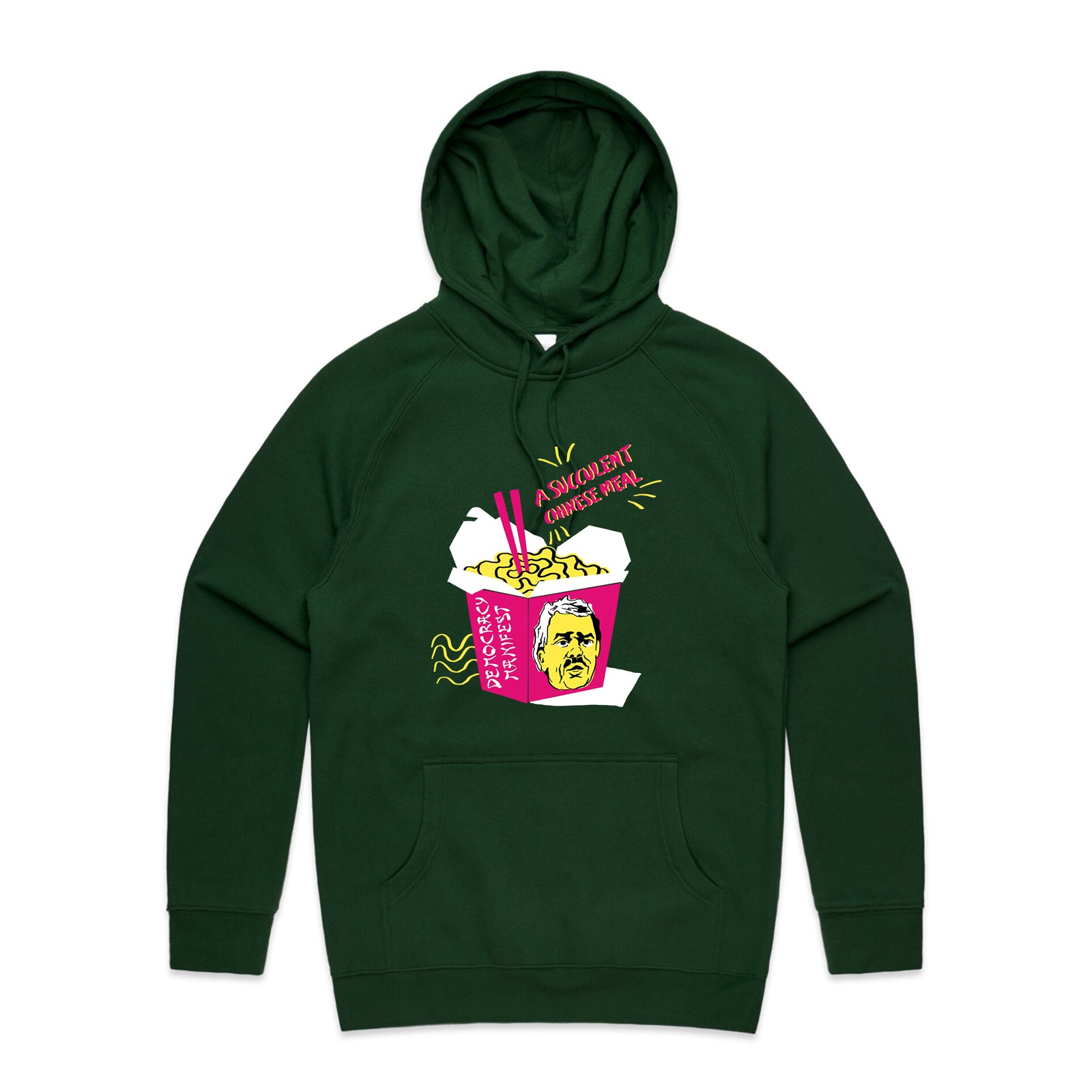Succulent Chinese Meal Hoodie by Lonely Kids Club. All clothing from our T-shirts to our shorts and hoodies are ethically made, and printed packed and shipped from Sydney.