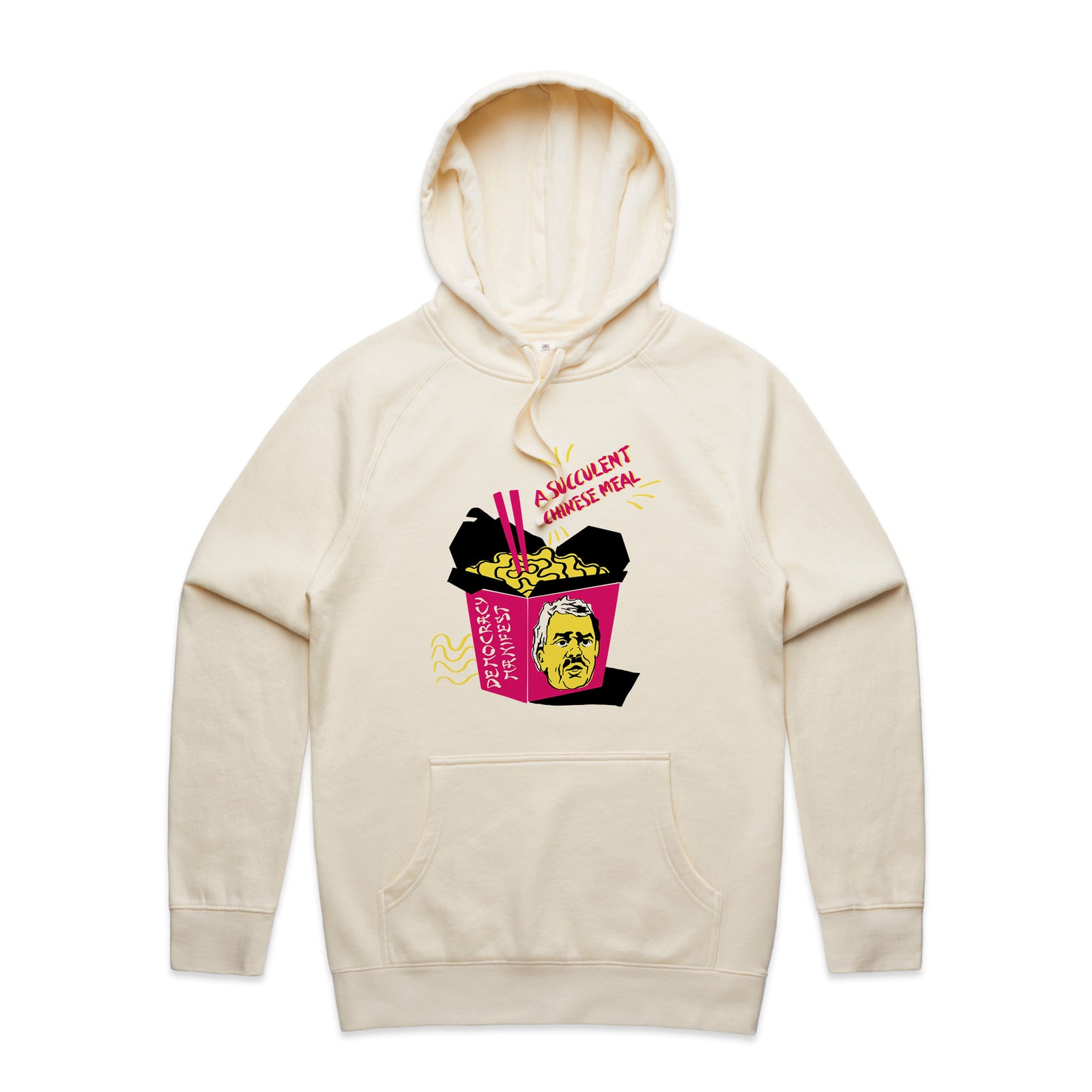 Succulent Chinese Meal Hoodie by Lonely Kids Club. All clothing from our T-shirts to our shorts and hoodies are ethically made, and printed packed and shipped from Sydney.