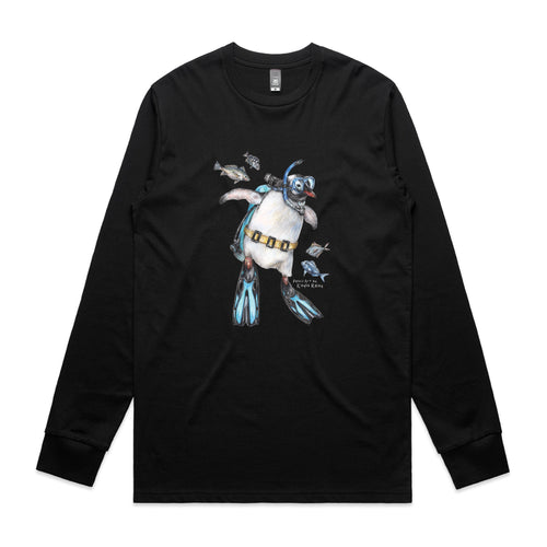 Sullivan The Scuba Diver Tee by Lonely Kids Club. All clothing from our T-shirts to our shorts and hoodies are ethically made, and printed packed and shipped from Sydney.