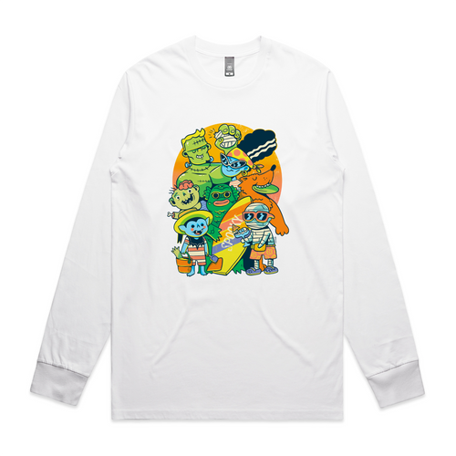 Summer Monsters Tee by Lonely Kids Club. All clothing from our T-shirts to our shorts and hoodies are ethically made, and printed packed and shipped from Sydney.