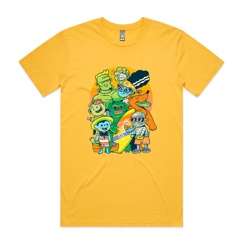 Summer Monsters Tee by Lonely Kids Club. All clothing from our T-shirts to our shorts and hoodies are ethically made, and printed packed and shipped from Sydney.