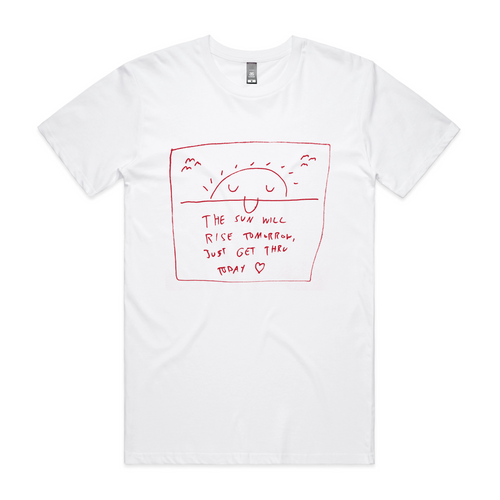 Sun Tee by Lonely Kids Club. All clothing from our T-shirts to our shorts and hoodies are ethically made, and printed packed and shipped from Sydney.