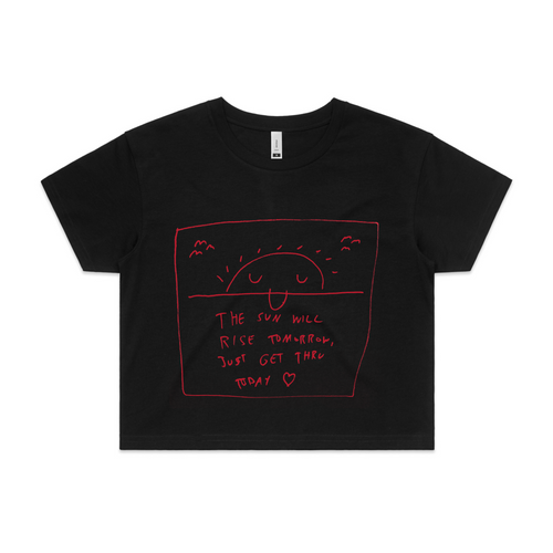 Sun Tee by Lonely Kids Club. All clothing from our T-shirts to our shorts and hoodies are ethically made, and printed packed and shipped from Sydney.
