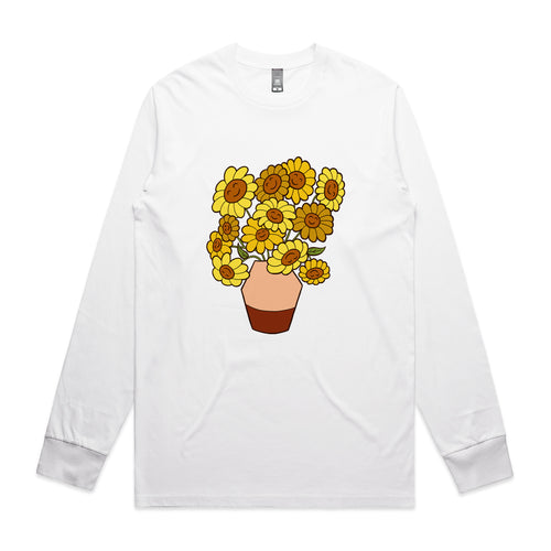 Happy Sunflowers Tee by Lonely Kids Club. All clothing from our T-shirts to our shorts and hoodies are ethically made, and printed packed and shipped from Sydney.