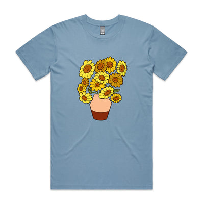 Happy Sunflowers Tee by Lonely Kids Club. All clothing from our T-shirts to our shorts and hoodies are ethically made, and printed packed and shipped from Sydney.