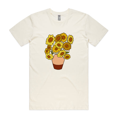 Happy Sunflowers Tee by Lonely Kids Club. All clothing from our T-shirts to our shorts and hoodies are ethically made, and printed packed and shipped from Sydney.