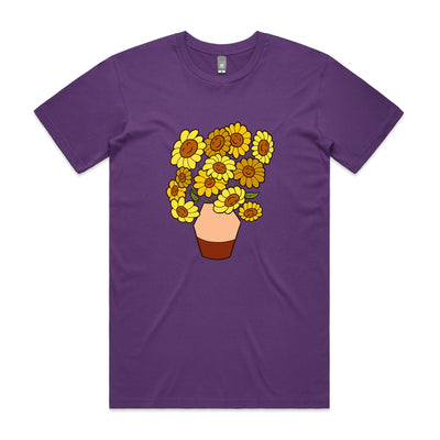Happy Sunflowers Tee by Lonely Kids Club. All clothing from our T-shirts to our shorts and hoodies are ethically made, and printed packed and shipped from Sydney.