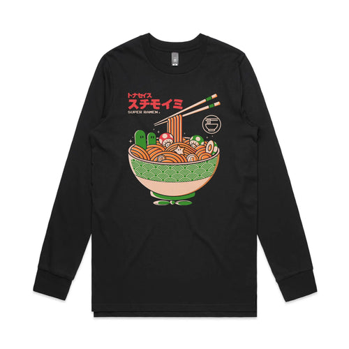 Super Ramen Tee by Lonely Kids Club. All clothing from our T-shirts to our shorts and hoodies are ethically made, and printed packed and shipped from Sydney.