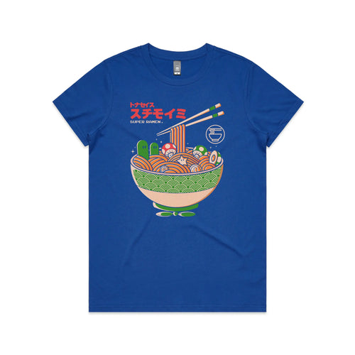 Super Ramen Tee by Lonely Kids Club. All clothing from our T-shirts to our shorts and hoodies are ethically made, and printed packed and shipped from Sydney.