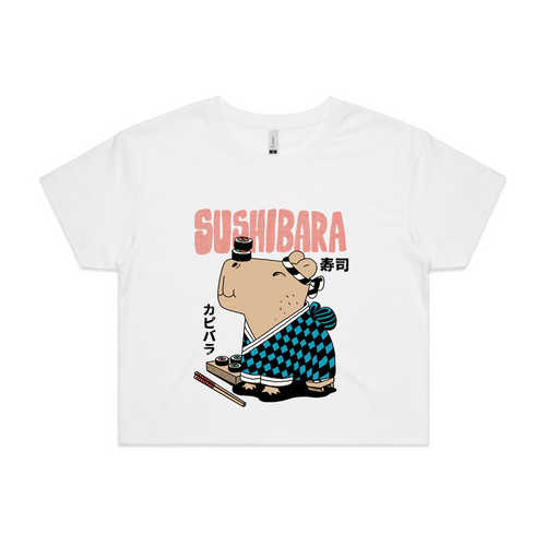 Sushibara Tee by Lonely Kids Club. All clothing from our T-shirts to our shorts and hoodies are ethically made, and printed packed and shipped from Sydney.