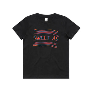 Sweet As Kids Tee by Lonely Kids Club. All clothing from our T-shirts to our shorts and hoodies are ethically made, and printed packed and shipped from Sydney.