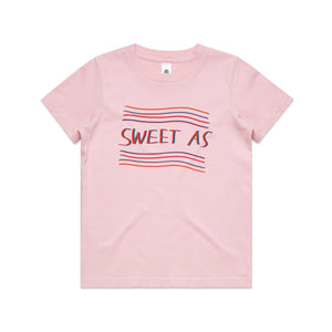 Sweet As Kids Tee by Lonely Kids Club. All clothing from our T-shirts to our shorts and hoodies are ethically made, and printed packed and shipped from Sydney.