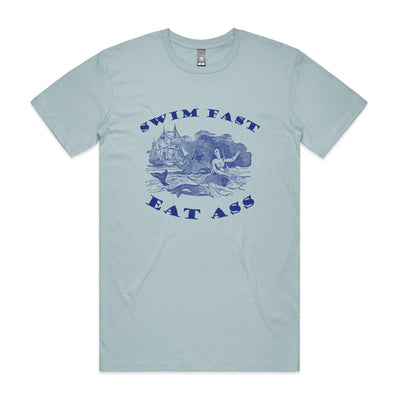 Swim Fast Tee by Lonely Kids Club. All clothing from our T-shirts to our shorts and hoodies are ethically made, and printed packed and shipped from Sydney.