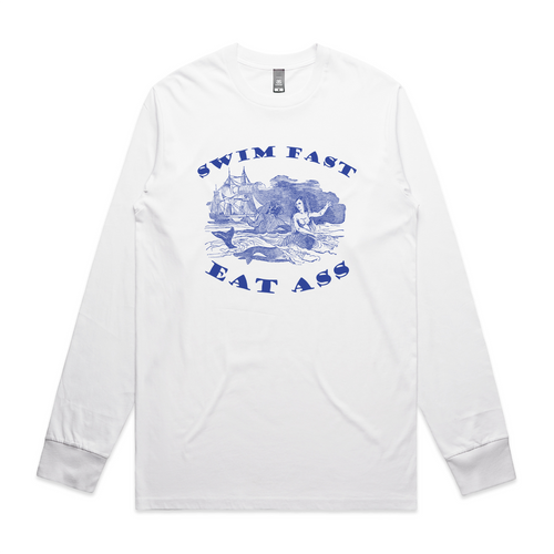Swim Fast Tee by Lonely Kids Club. All clothing from our T-shirts to our shorts and hoodies are ethically made, and printed packed and shipped from Sydney.