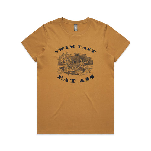 Swim Fast Tee by Lonely Kids Club. All clothing from our T-shirts to our shorts and hoodies are ethically made, and printed packed and shipped from Sydney.