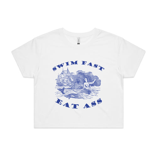 Swim Fast Tee by Lonely Kids Club. All clothing from our T-shirts to our shorts and hoodies are ethically made, and printed packed and shipped from Sydney.
