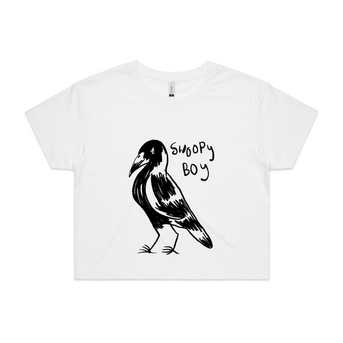 Swoopy Boy Tee by Lonely Kids Club. All clothing from our T-shirts to our shorts and hoodies are ethically made, and printed packed and shipped from Sydney.