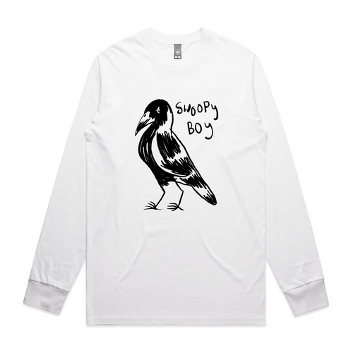 Swoopy Boy Tee by Lonely Kids Club. All clothing from our T-shirts to our shorts and hoodies are ethically made, and printed packed and shipped from Sydney.