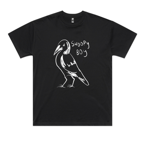 Swoopy Boy Tee by Lonely Kids Club. All clothing from our T-shirts to our shorts and hoodies are ethically made, and printed packed and shipped from Sydney.