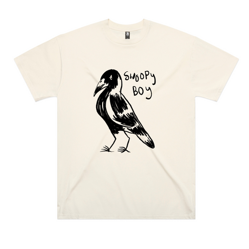 Swoopy Boy Tee by Lonely Kids Club. All clothing from our T-shirts to our shorts and hoodies are ethically made, and printed packed and shipped from Sydney.