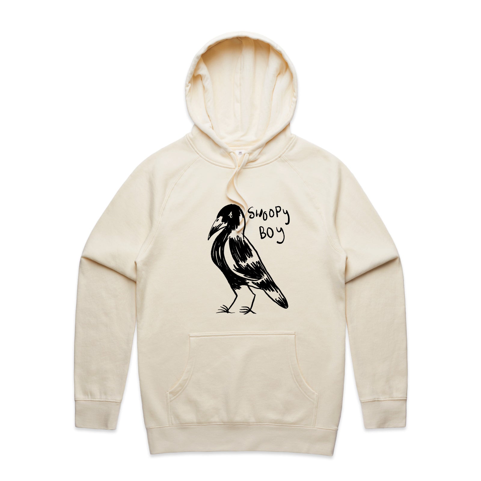 Swoopy Boy Hoodie by Lonely Kids Club. All clothing from our T-shirts to our shorts and hoodies are ethically made, and printed packed and shipped from Sydney.