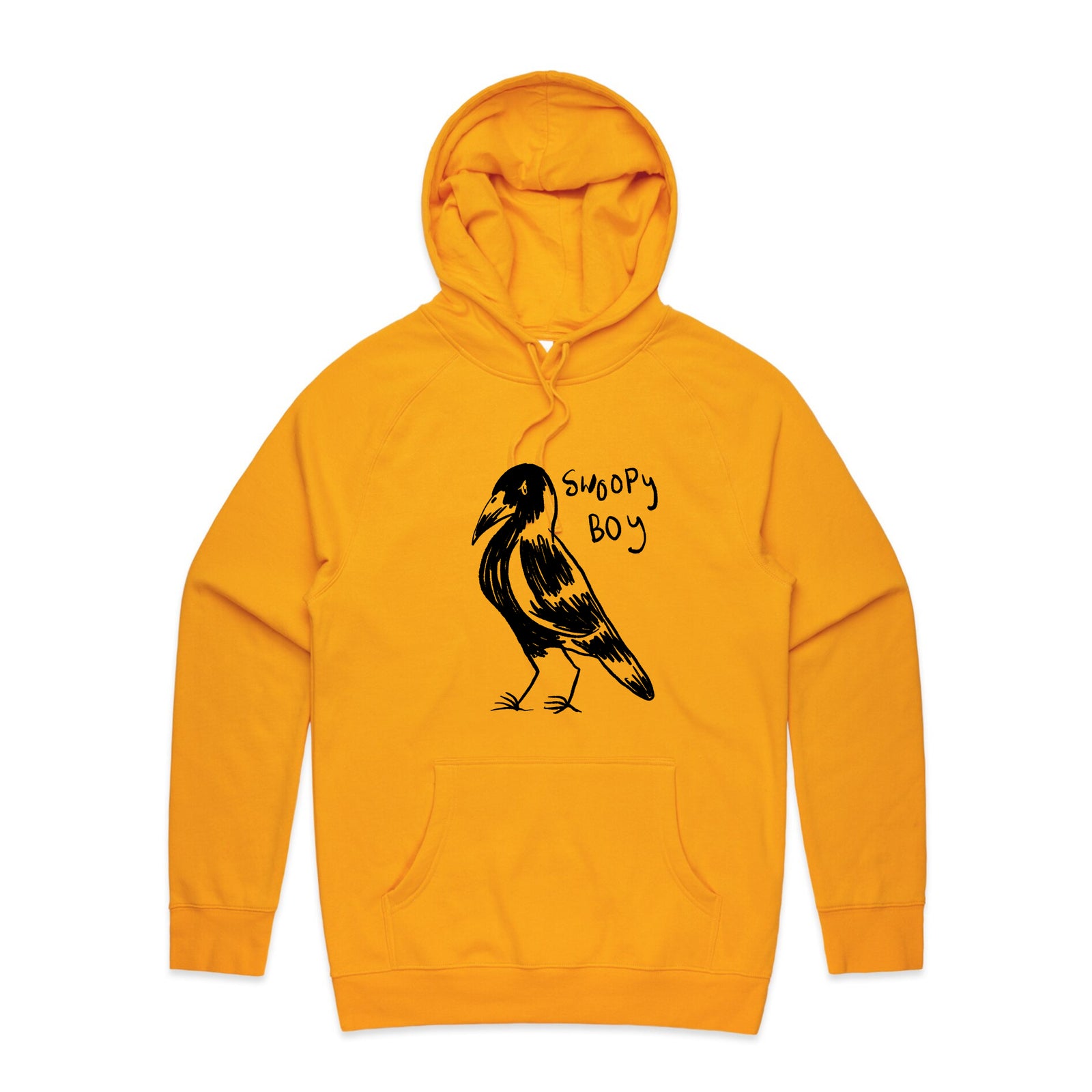 Swoopy Boy Hoodie by Lonely Kids Club. All clothing from our T-shirts to our shorts and hoodies are ethically made, and printed packed and shipped from Sydney.