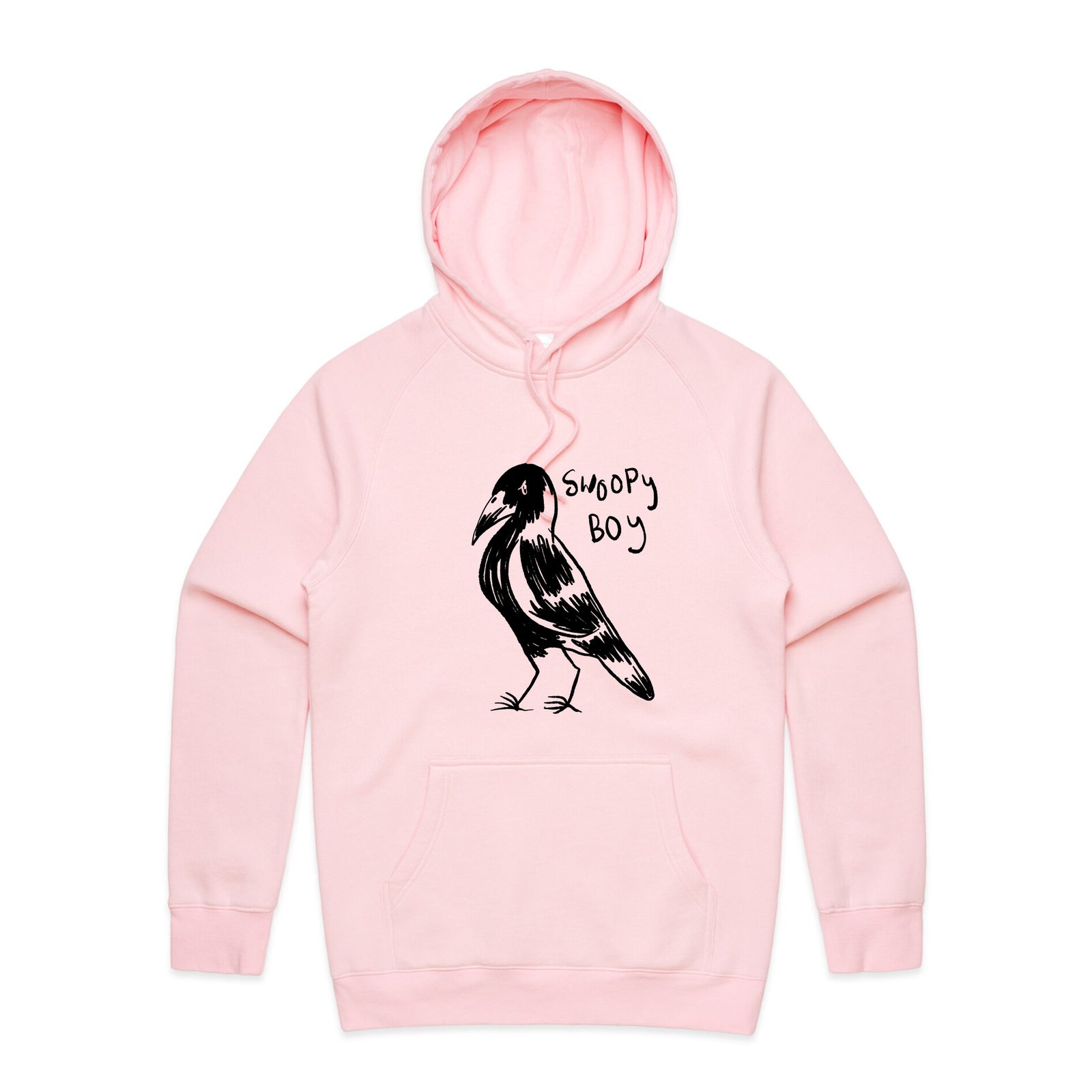 Swoopy Boy Hoodie by Lonely Kids Club. All clothing from our T-shirts to our shorts and hoodies are ethically made, and printed packed and shipped from Sydney.