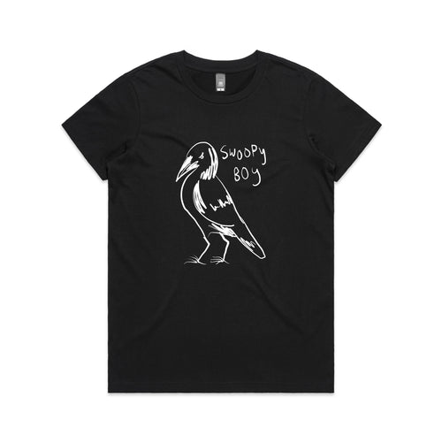 Swoopy Boy Tee by Lonely Kids Club. All clothing from our T-shirts to our shorts and hoodies are ethically made, and printed packed and shipped from Sydney.