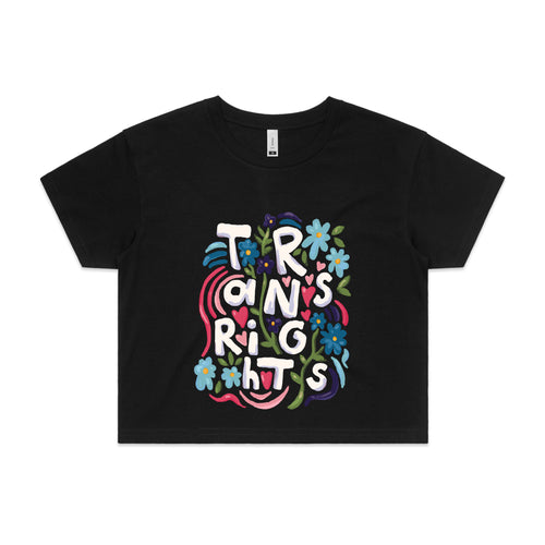Trans Rights Tee by Lonely Kids Club. All clothing from our T-shirts to our shorts and hoodies are ethically made, and printed packed and shipped from Sydney.