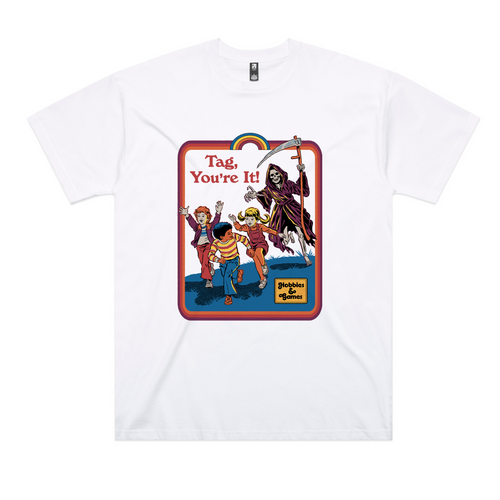 Tag You're It Oversized Tee by Lonely Kids Club. All clothing from our T-shirts to our shorts and hoodies are ethically made, and printed packed and shipped from Sydney.