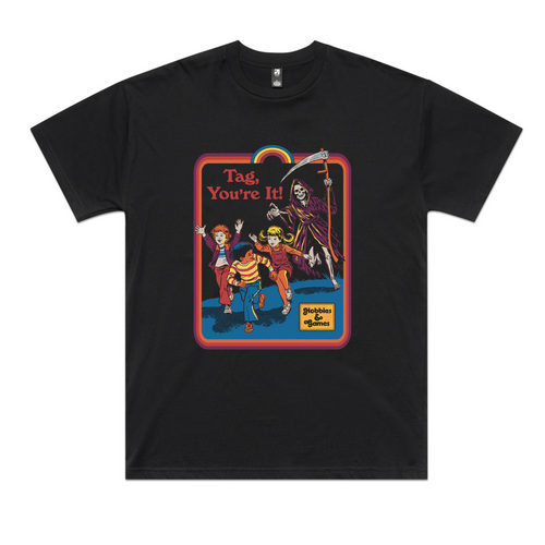 Tag You're It Oversized Tee by Lonely Kids Club. All clothing from our T-shirts to our shorts and hoodies are ethically made, and printed packed and shipped from Sydney.