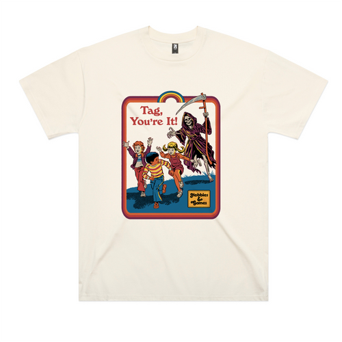 Tag You're It Oversized Tee by Lonely Kids Club. All clothing from our T-shirts to our shorts and hoodies are ethically made, and printed packed and shipped from Sydney.