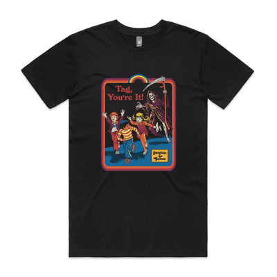 Tag You're It Tee by Lonely Kids Club. All clothing from our T-shirts to our shorts and hoodies are ethically made, and printed packed and shipped from Sydney.