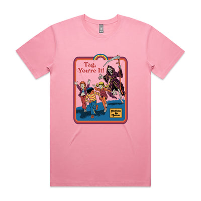 Tag You're It Tee by Lonely Kids Club. All clothing from our T-shirts to our shorts and hoodies are ethically made, and printed packed and shipped from Sydney.