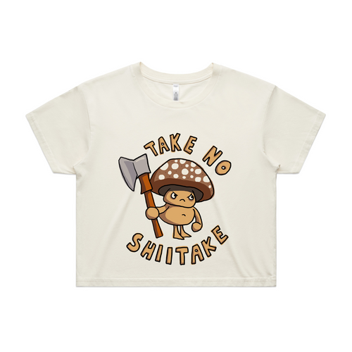 Take No Shiitake Tee by Lonely Kids Club. All clothing from our T-shirts to our shorts and hoodies are ethically made, and printed packed and shipped from Sydney.