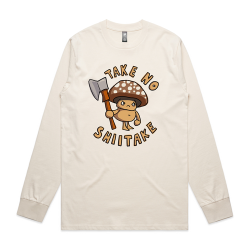 Take No Shiitake Tee by Lonely Kids Club. All clothing from our T-shirts to our shorts and hoodies are ethically made, and printed packed and shipped from Sydney.