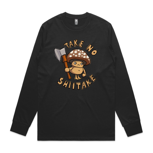 Take No Shiitake Tee by Lonely Kids Club. All clothing from our T-shirts to our shorts and hoodies are ethically made, and printed packed and shipped from Sydney.