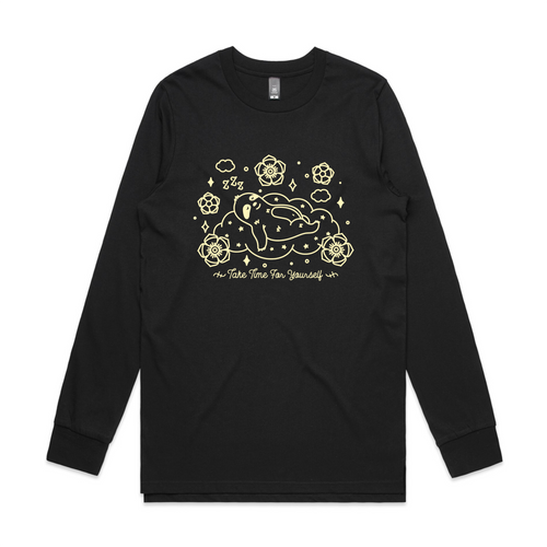 Take Time Tee by Lonely Kids Club. All clothing from our T-shirts to our shorts and hoodies are ethically made, and printed packed and shipped from Sydney.