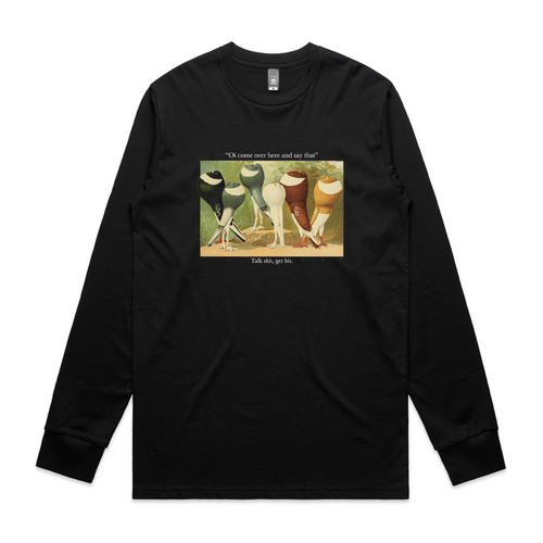 Talk Shit Tee by Lonely Kids Club. All clothing from our T-shirts to our shorts and hoodies are ethically made, and printed packed and shipped from Sydney.